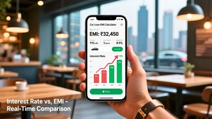 Car Loan EMI Calculator With Interest Rate Chart
