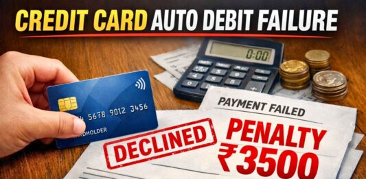 Credit Card Auto Debit Failure Penalty Charges