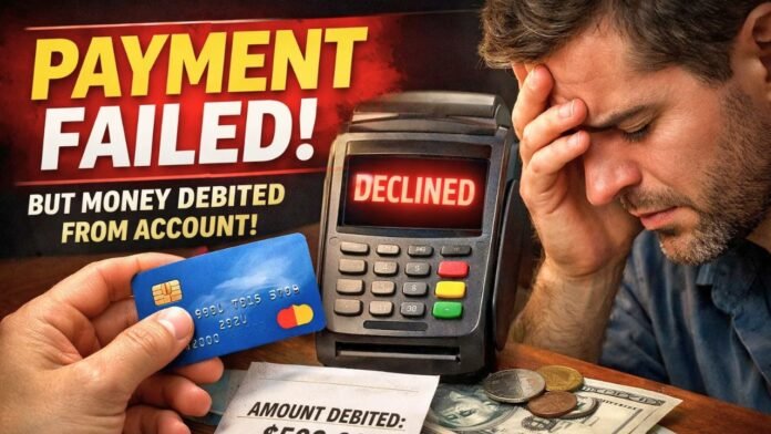 Credit Card Payment Failed But Amount Debited