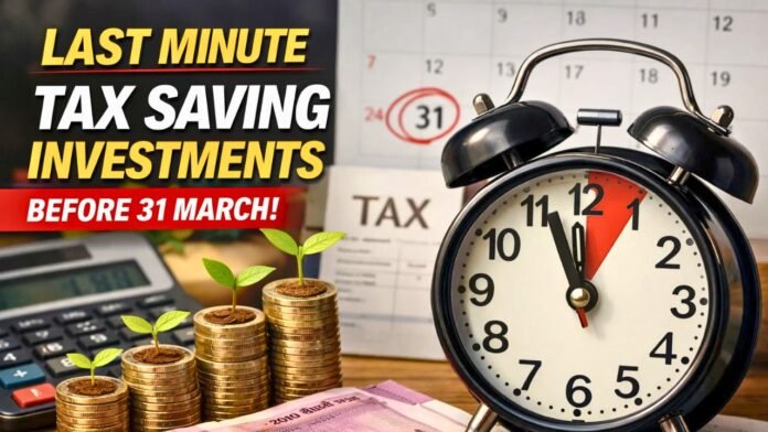 Last Minute Tax Saving Investment Options Before 31 March Last Minute Tax Saving Investment Options Before 31 March