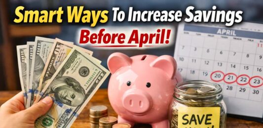 Smart Ways To Increase Savings Before April