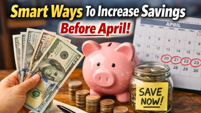 Smart Ways To Increase Savings Before April Smart Ways To Increase Savings Before April