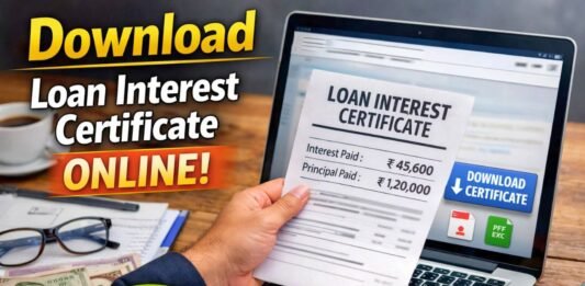 how to download loan interest certificate online