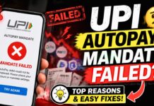 Upi Autopay Mandate Failure – Common Reasons and How to Fix It Upi Autopay Mandate Failure Reasons And Fixes