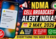 NDMA Cell Broadcast Alert on May 2, 2026 โ Why You May Receive It and What It Means NDMA Cell Broadcast Alert