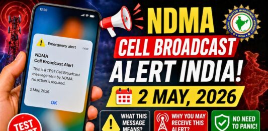 NDMA Cell Broadcast Alert