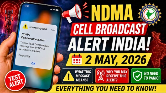 NDMA Cell Broadcast Alert