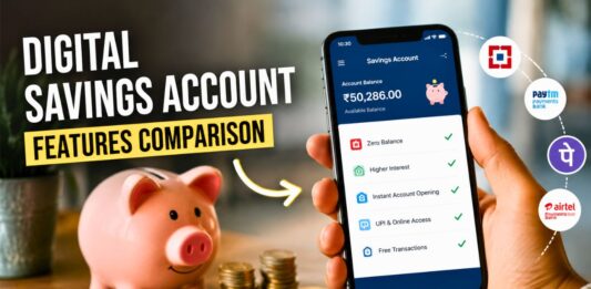 Digital Savings Account Features Comparison