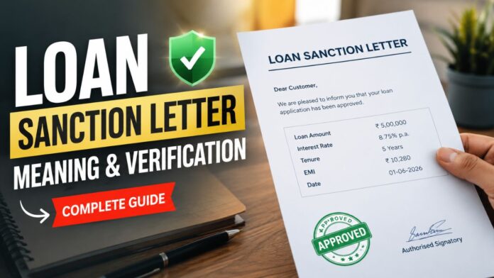 Loan Sanction Letter Meaning And Verification
