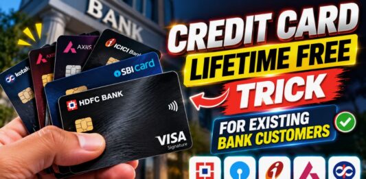 Credit card lifetime free trick for existing bank customers