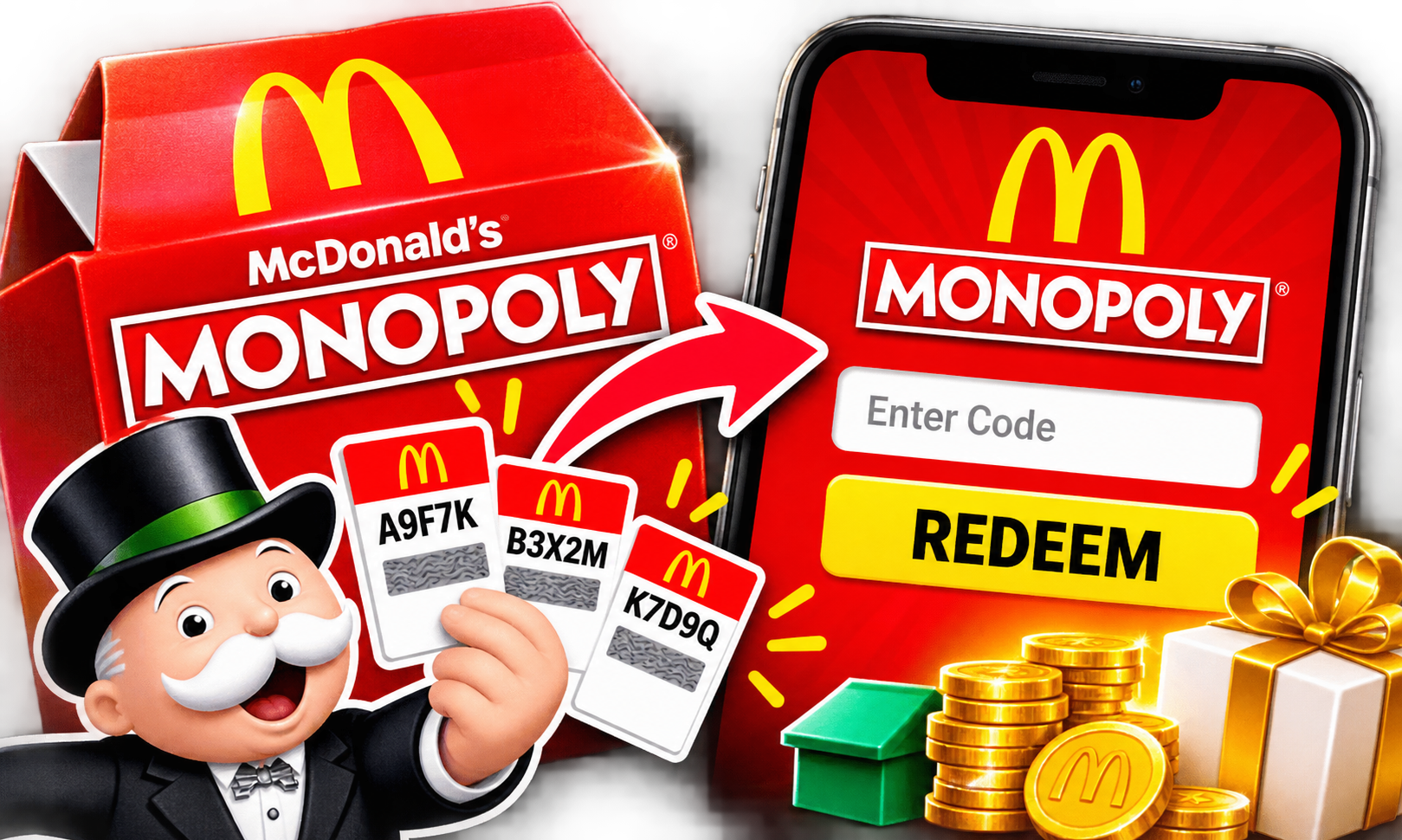 McDonald's Monopoly Codes