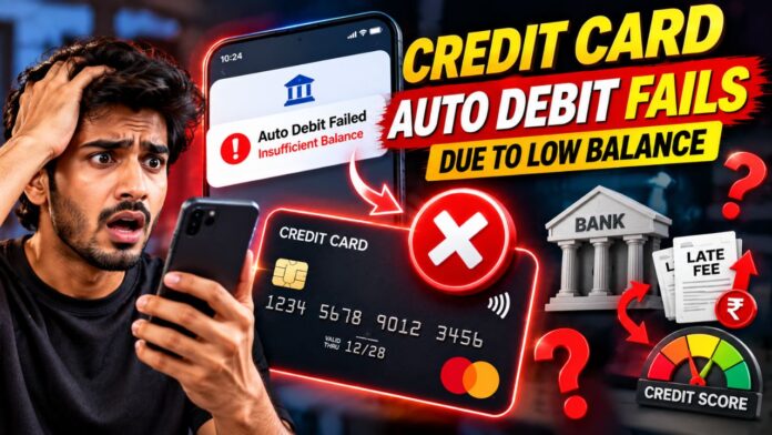 What happens if credit card auto debit fails due to low balance What happens if credit card auto debit fails due to low balance